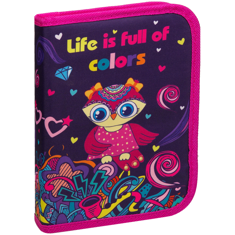 Пенал 1 отделение, 200*140*40 Berlingo "Colorful life", полиэстер