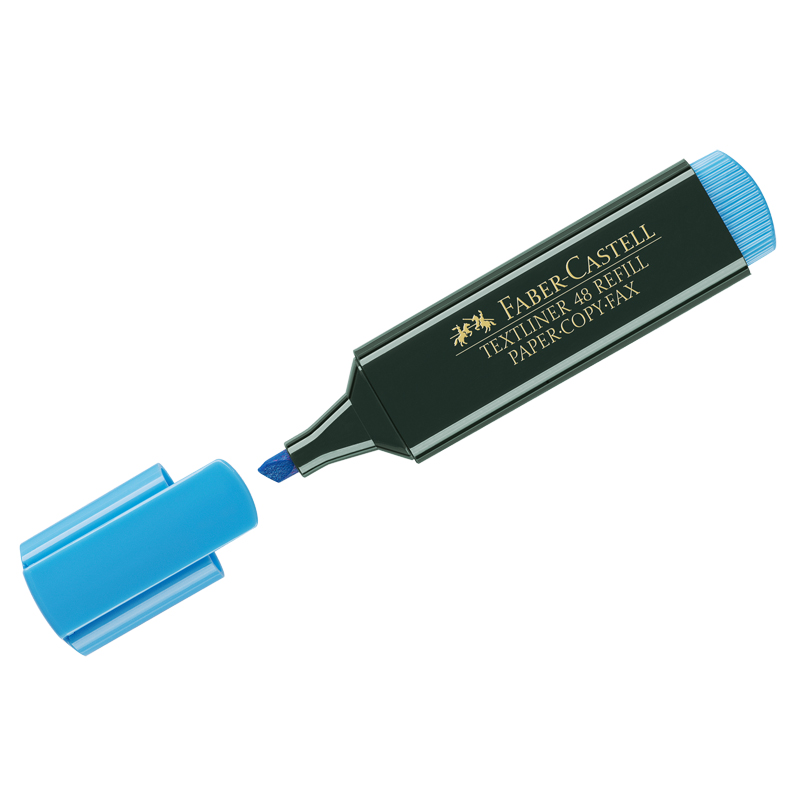 Текстовыделитель Faber-Castell "1548" голубой, 1-5мм