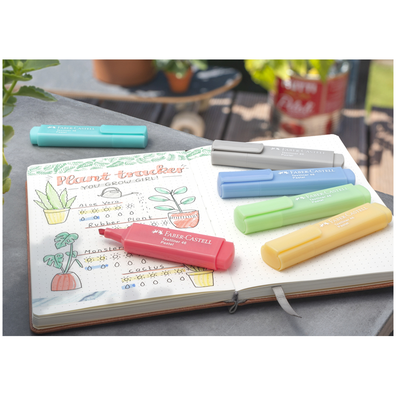 Текстовыделитель Faber-Castell "46 Pastel" абрикосовый, 1-5мм
