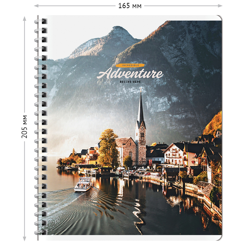Тетрадь 48л., А5, линия на гребне ArtSpace "Путешествия. New adventures"