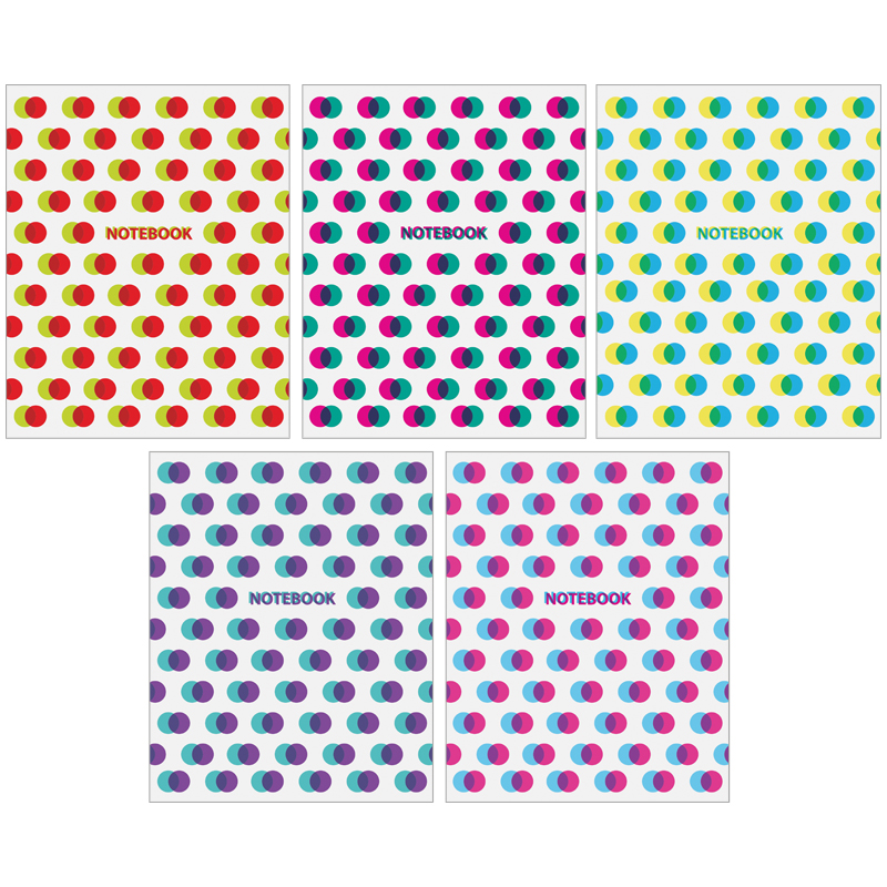 Тетрадь 48л., А5, клетка ArtSpace "Узоры. Glitch pattern", ВД-лак, эконом