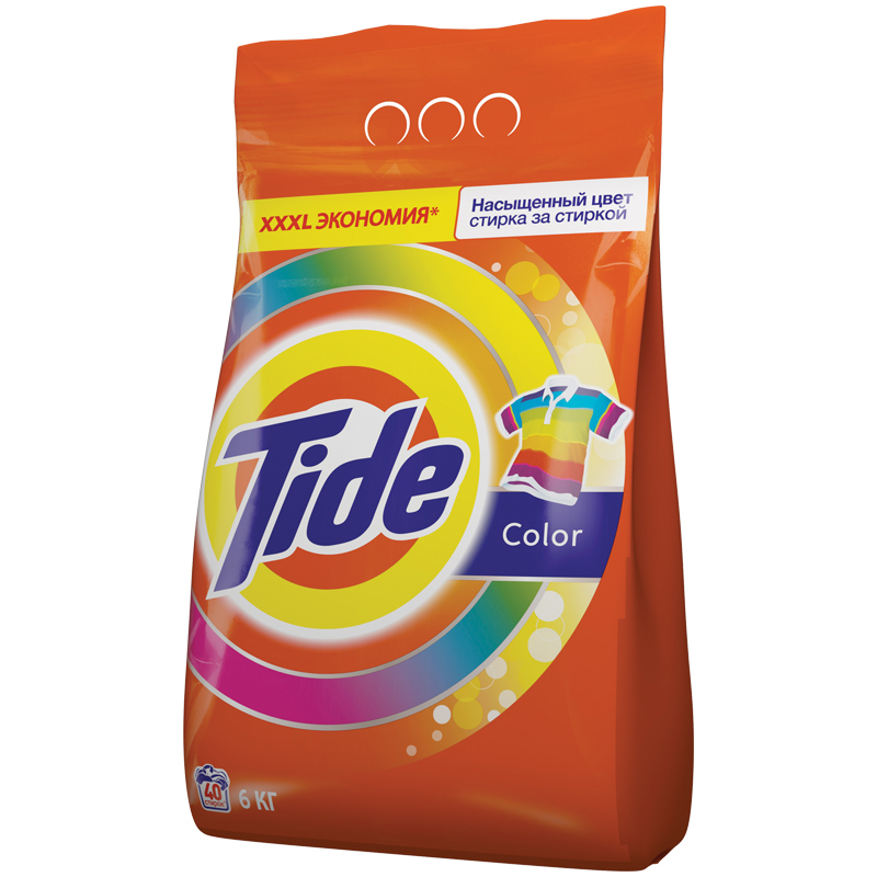 УЦЕНКА-Стиральный порошок для машинной стирки Tide Color. 6кг