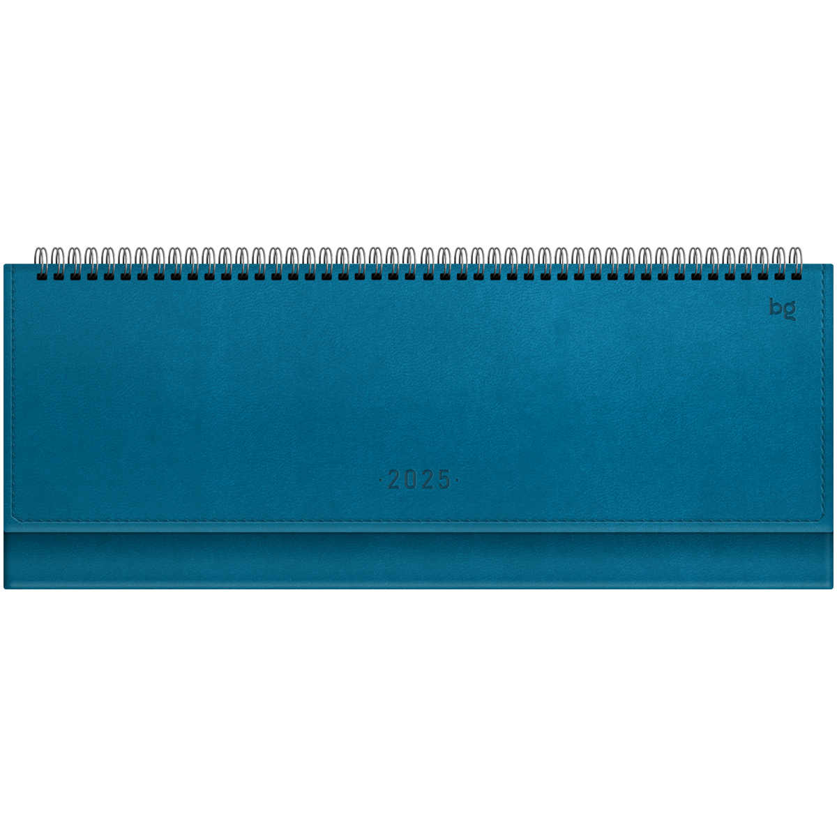 Планинг датированный 2025г., 64л., 330*130мм, кож.зам, BG "Winner. Dark teal", бирюзовый