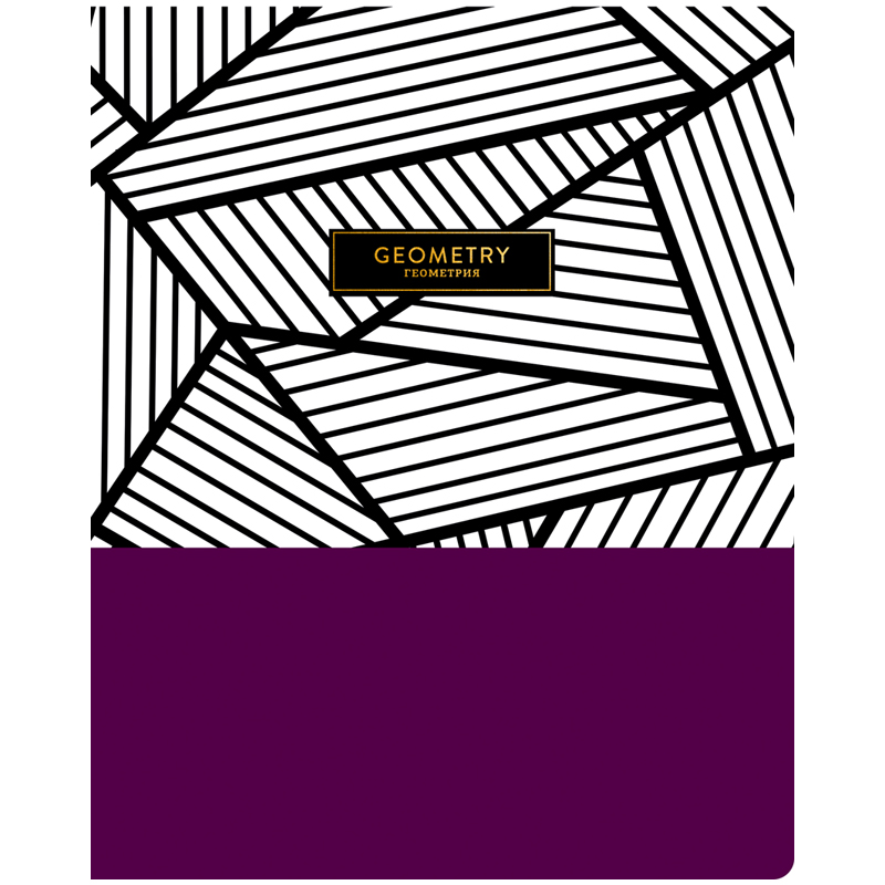 Тетрадь предметная 48л. Greenwich Line "Trendy graphic" - Геометрия, "софт-тач", тиснение, 70г/м²
