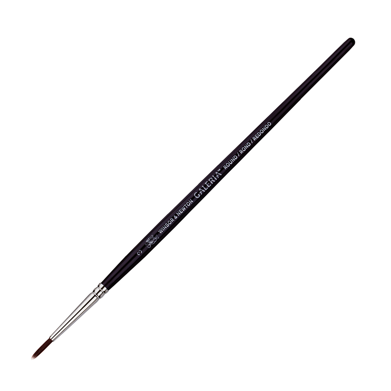 Кисть художественная синтетика для акрила Winsor&Newton "Galeria", круглая, №3