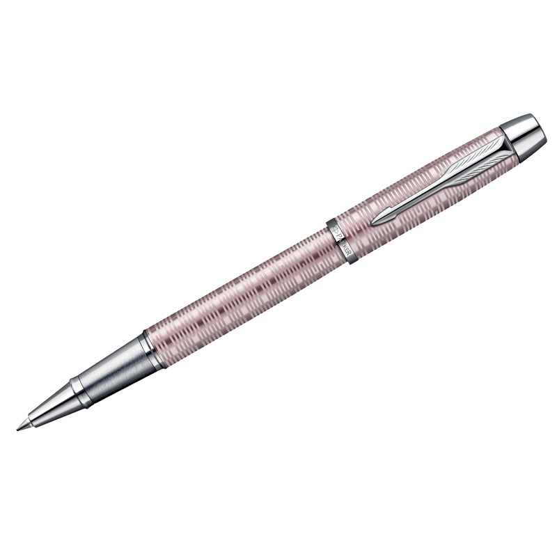Ручка-роллер Parker "IM Premium Pink Pearl CT" черная, 0,8мм, подар. уп.