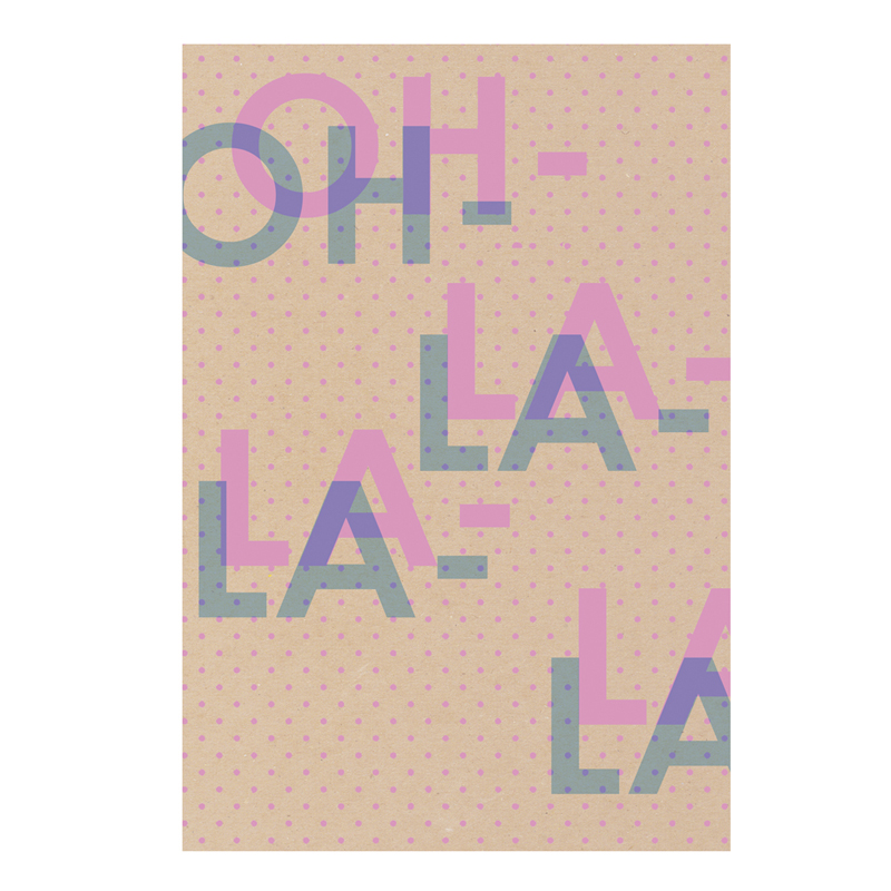 Записная книжка А5 80л. BG "Oh la la", матовая ламинация, выб. лак, блок в точку