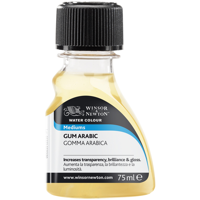 Разбавитель - гуммиарабик Winsor&Newton для акварели, 75мл, пласт. флакон