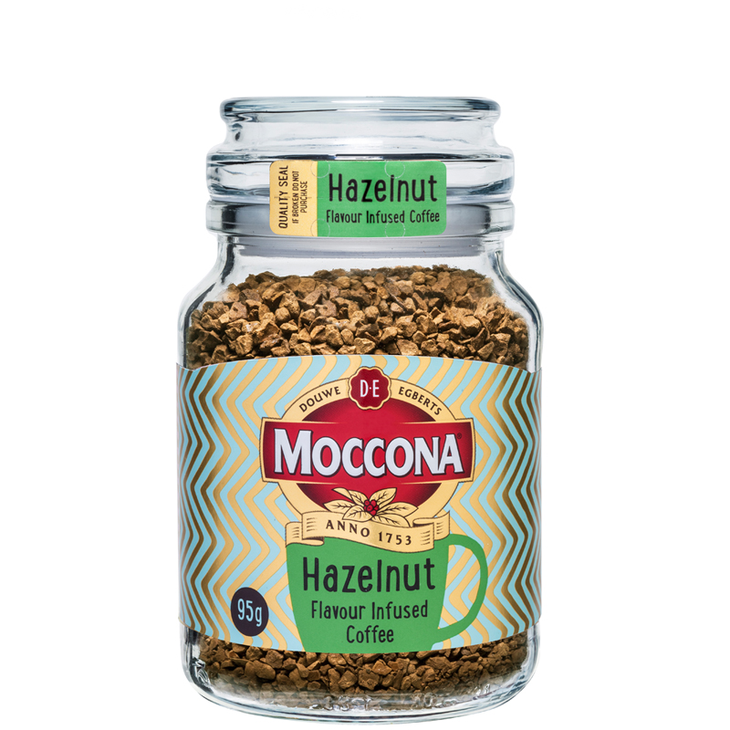 Кофе растворимый Moccona "Hazelnut", стеклянная банка, 95г