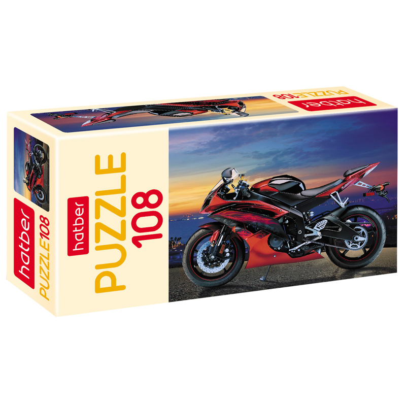 Пазл  108 эл. mini Hatber "MotorBike"