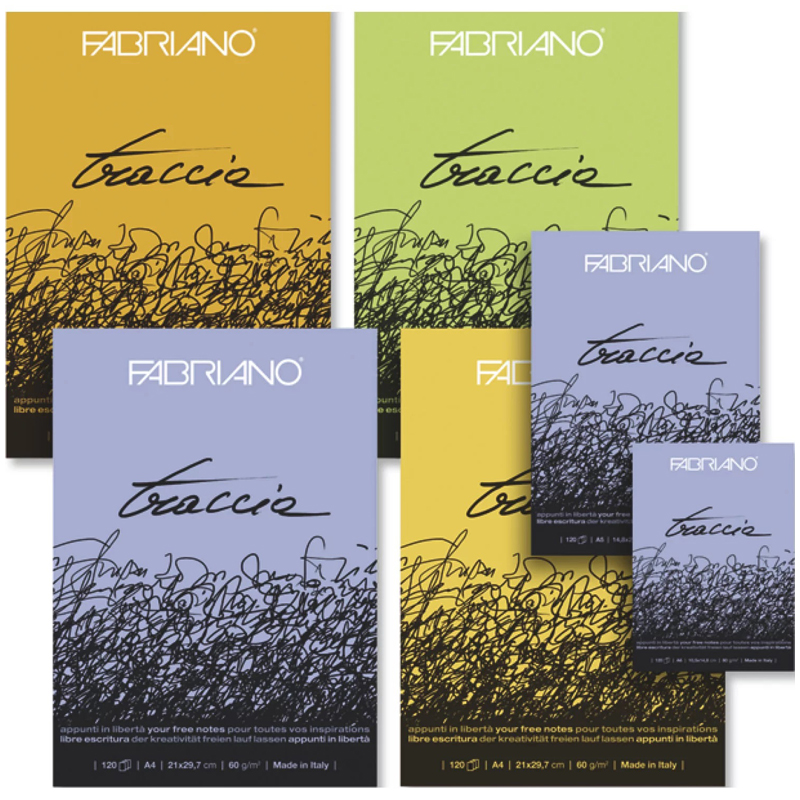 Скетчбук 120л. А6 на склейке Fabriano "Traccia", 60г/м2
