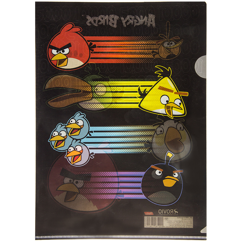 Папка уголок А4 Hatber "ANGRY BIRDS"