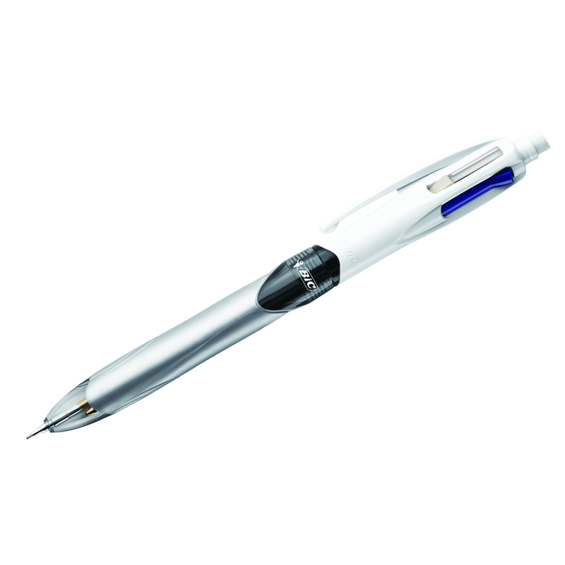 Ручка шариковая автоматическая Bic "3+1HB" 03цв.+механический карандаш, 1,0мм