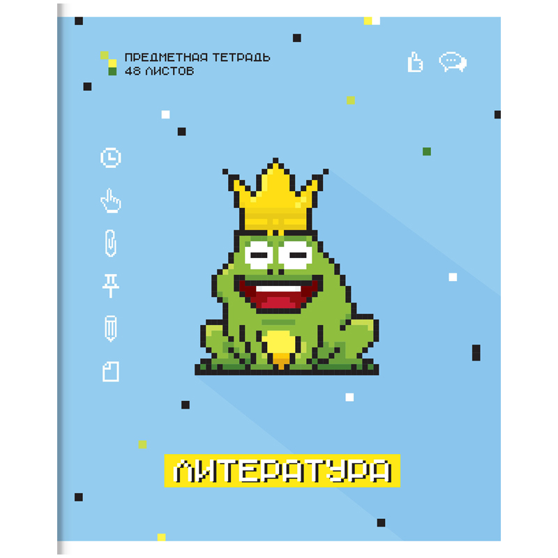 Тетрадь предметная 48л. ArtSpace "My game" - Литература, ВД-лак