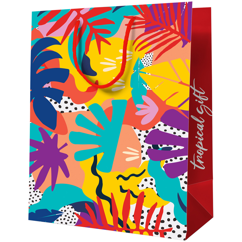 Пакет подарочный 11*14*6,5см ArtSpace "Tropical gift", ламинированный