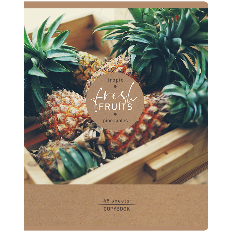 Тетрадь 48л., А5, клетка BG "Tropic fresh", эконом