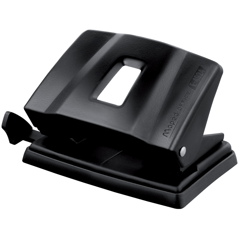 Дырокол Maped "Essentials Metal" 20/25л., металлический, матовый черный, с линейкой, европодвес