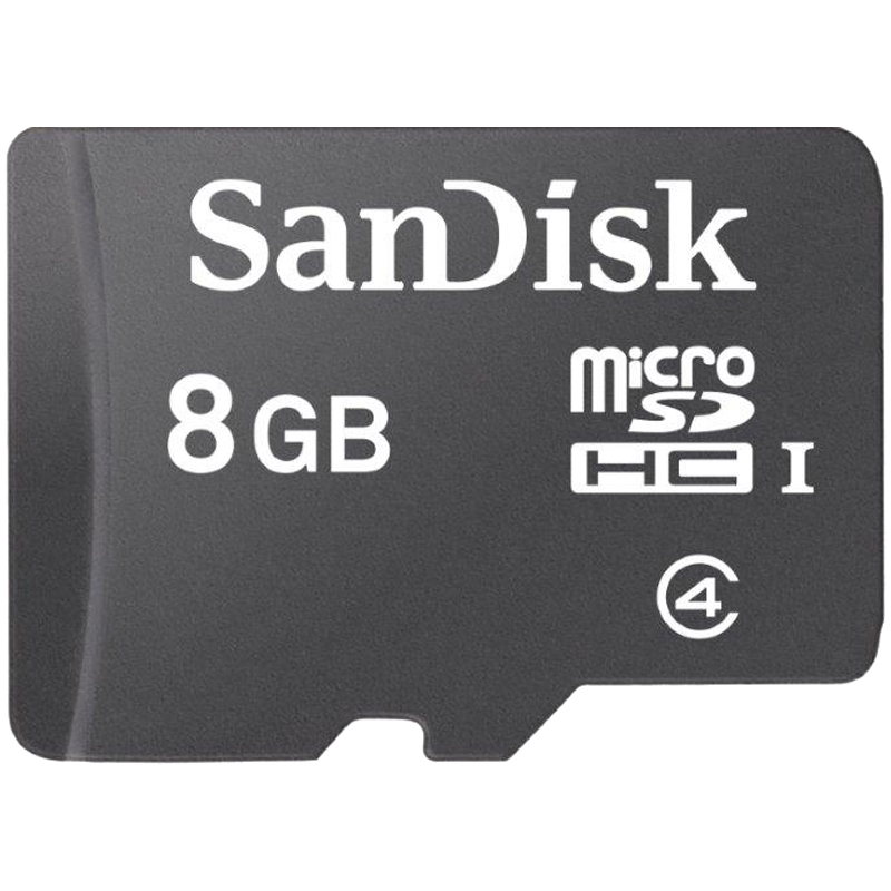 Карта памяти MicroSDHC  8GB Class 4 SanDisk