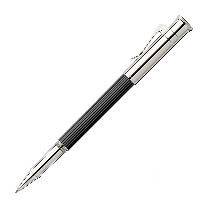 Ручка-роллер Graf von Faber-Castell "Classic Ebony" черная, подар. уп.