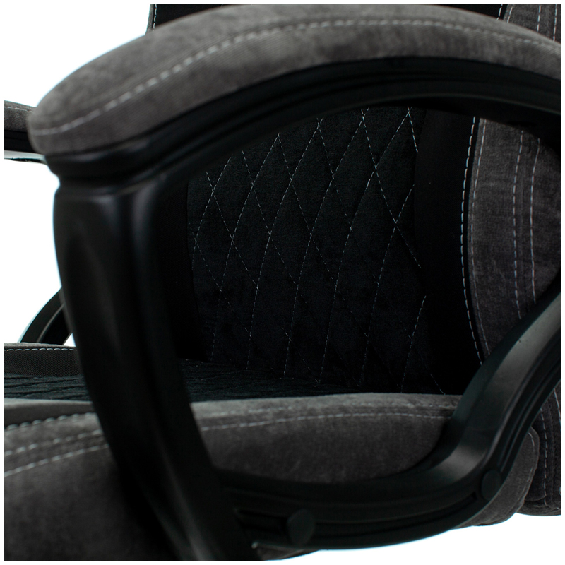 Кресло игровое ZOMBIE VIKING 6 KNIGHT B FABRIC, ML, ткань черный/серый, топ-ган (до 180кг)