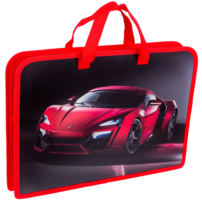 Папка с ручками А4 ArtSpace "Авто. Supercar", печать на пластике