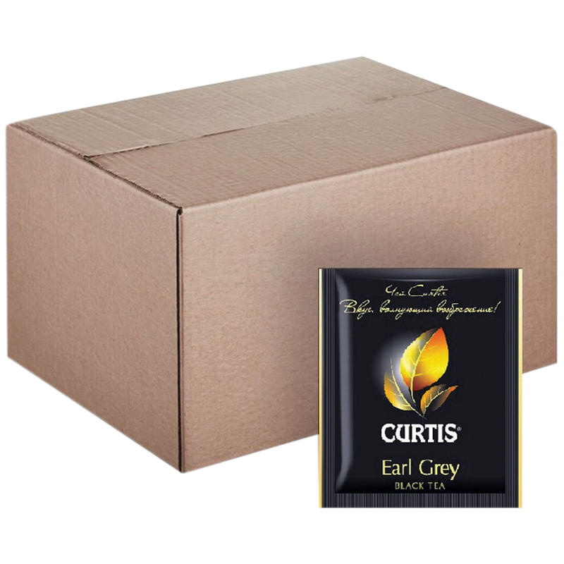 Чай Curtis "Original Earl Grey Tea", черный с бергамотом, 200 пакетиков по 2г
