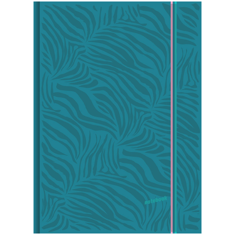 Тетрадь 96л., А4, клетка BG "Teal color", выбор. лак