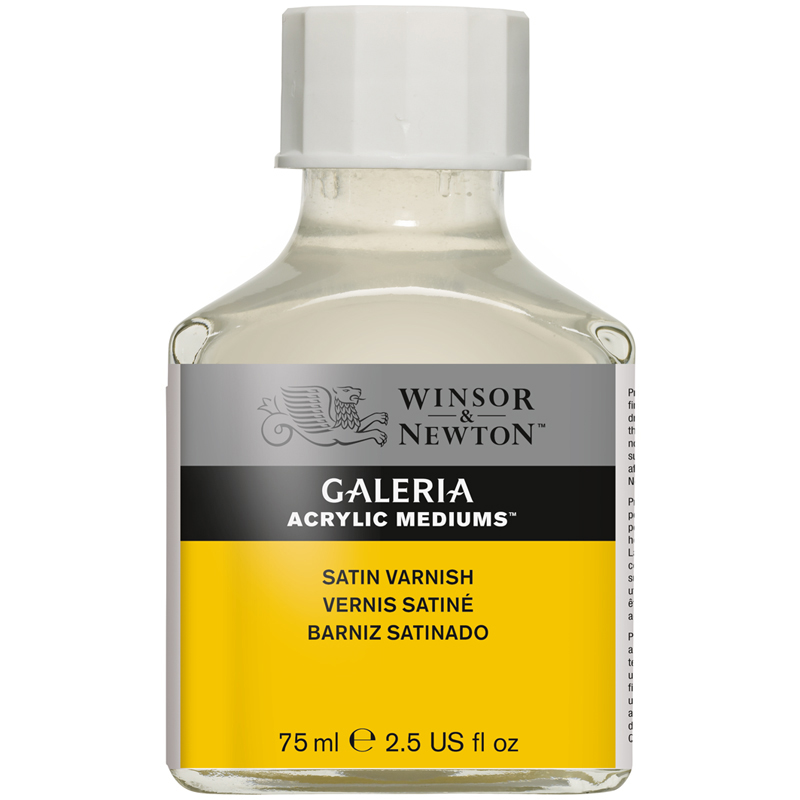 Лак сатинирующий для акрила Winsor&Newton "Galeria", 75мл, стекл. флакон