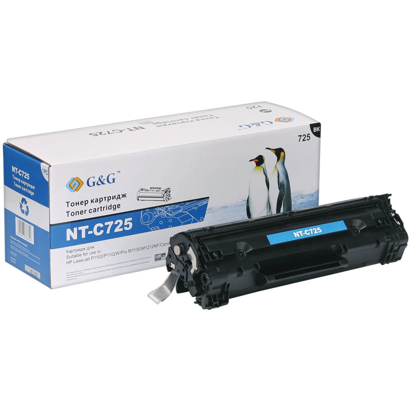 Картридж совм. G&G Cartridge 725 черный для Canon LBP-6000/6020/MF3010 (1,6K)