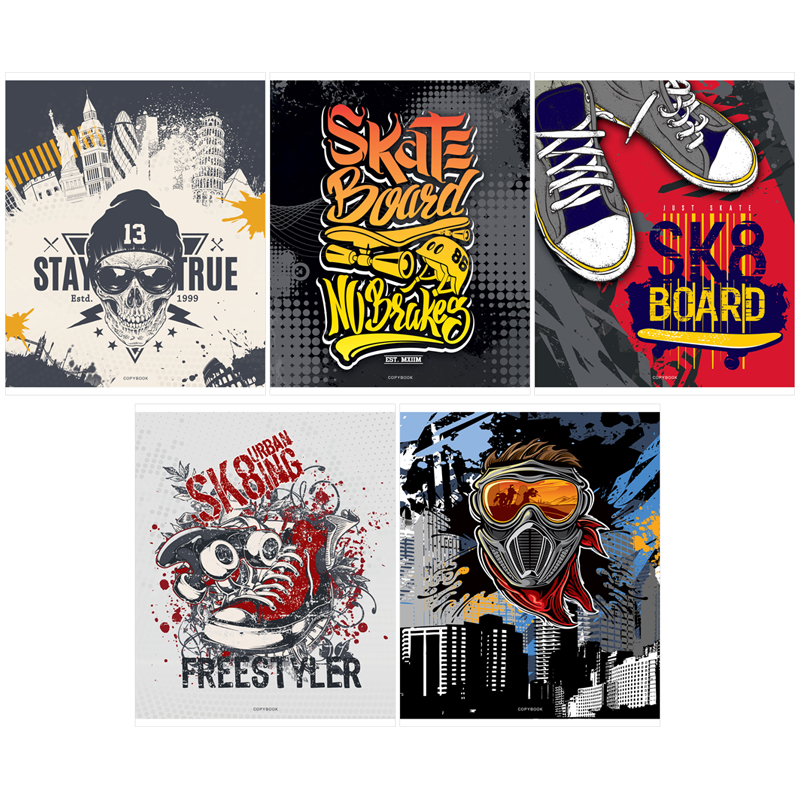 Тетрадь 48л клетка «Street style»