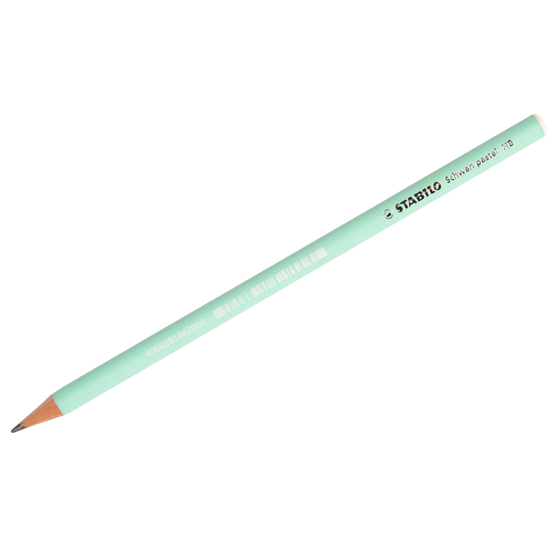 Карандаш ч/г Stabilo "Schwan Pastel" НВ, заточен., зеленый корпус