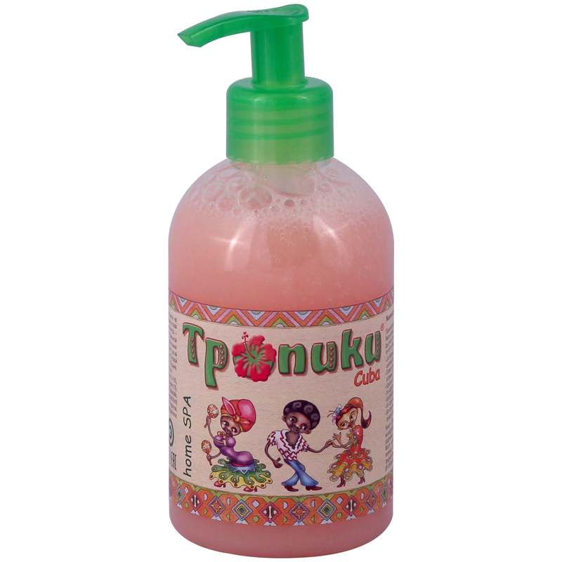 Мыло-крем жидкое Тропики Эко, ассорти, с дозатором, 0,3л
