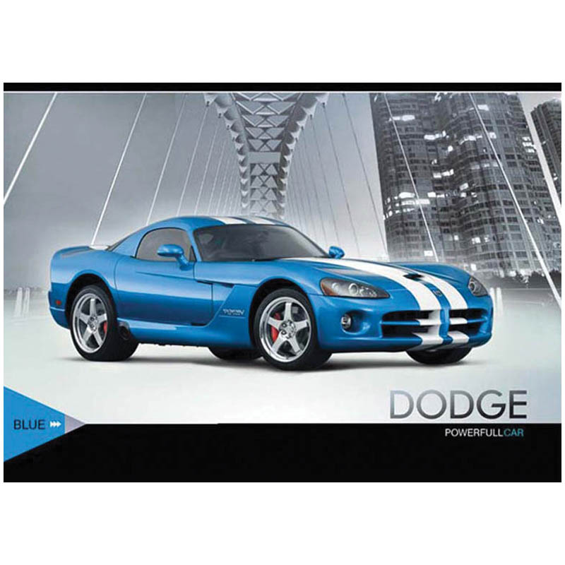 Альбом для рисования 40л. А4 на скрепке "Авто. Powerful car", блок 100 г/м2