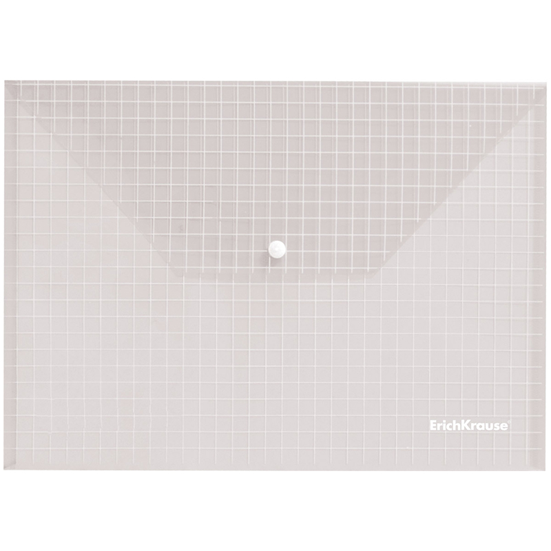 Папка-конверт на кнопке Erich Krause "Envelope Folder", А4, 140мкм, прозрачная