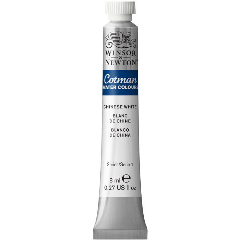 Акварель художественная Winsor&Newton "Cotman", 8мл, туба, белый Китайский