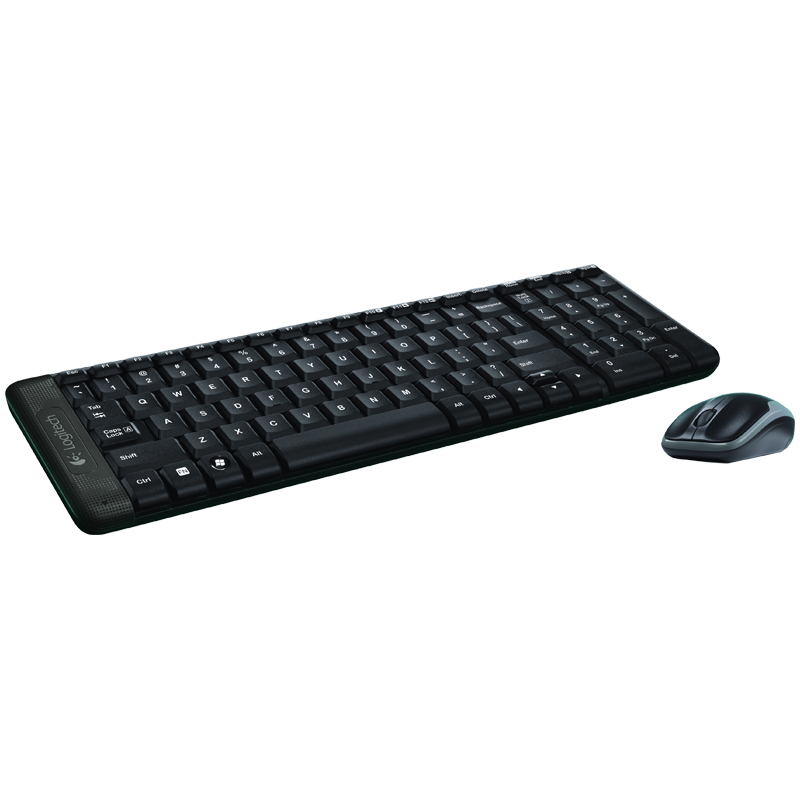 Комплект беспроводной клавиатура + мышь Logitech Combo MK220, черный