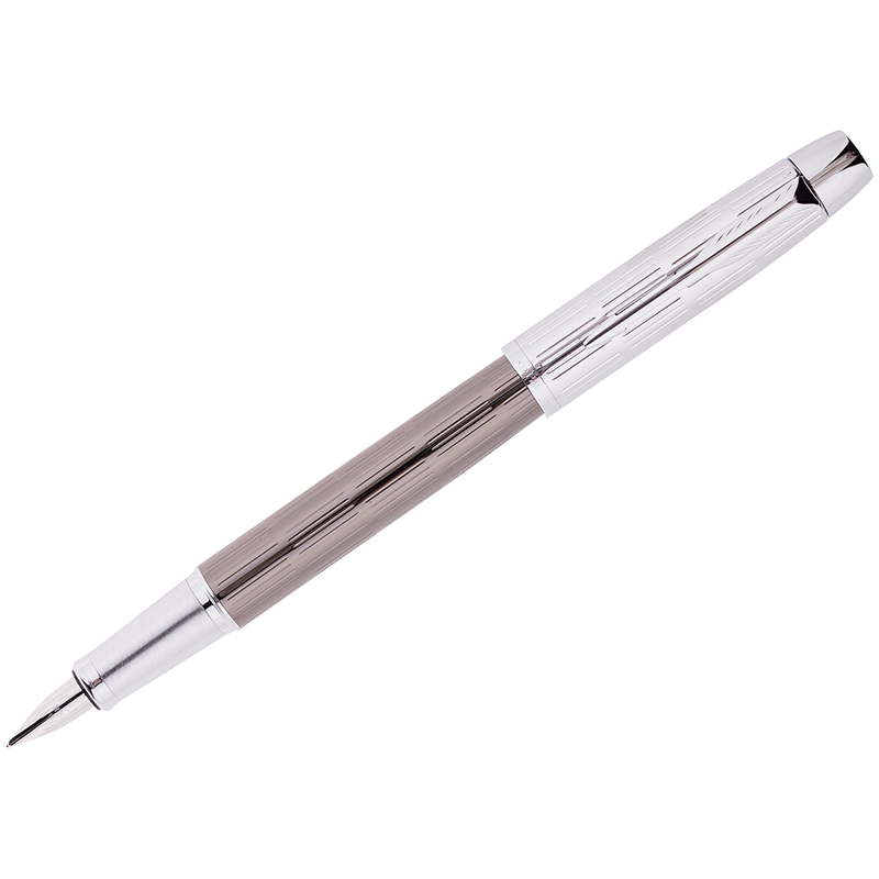 Ручка перьевая Parker "IM Premium Twin Metal Chiselled CT" 0,8мм, подар.уп.
