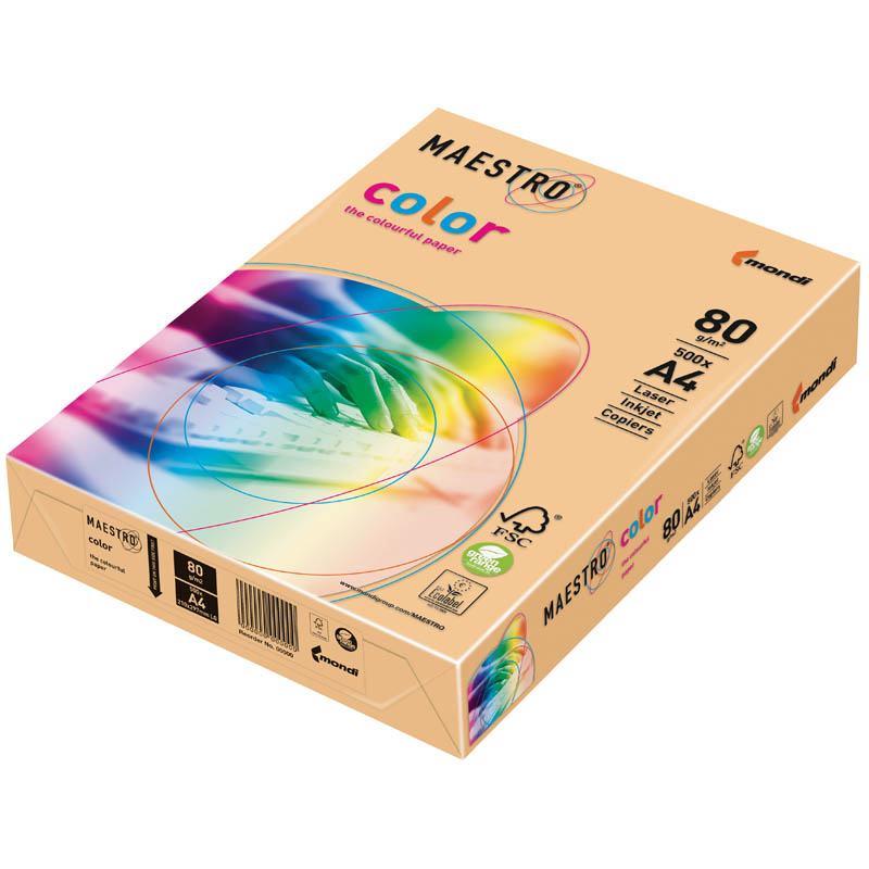 Бумага Maestro "Color trend" А4, 160г/м2, 250л. (золотистый)