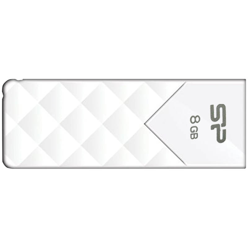 Память SiliconPower "Ultima U03"   8GB, USB2.0 Flash Drive, белый