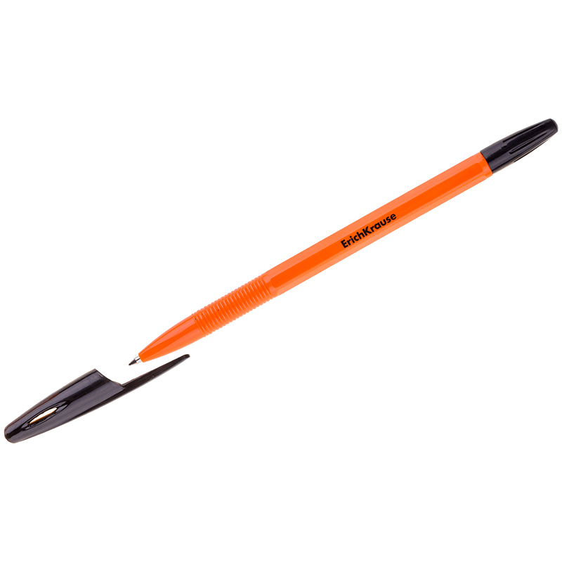 Ручка шариковая Erich Krause "R-301 Orange" черная, 0,7мм