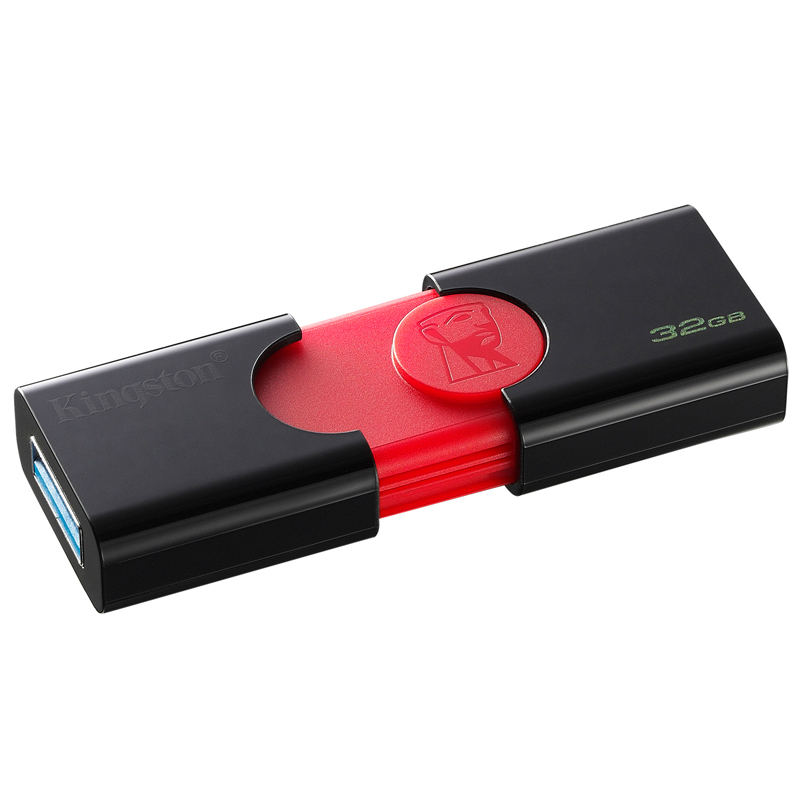 Память Kingston "DT106"  32GB, USB 3.1 Flash Drive, красный, черный