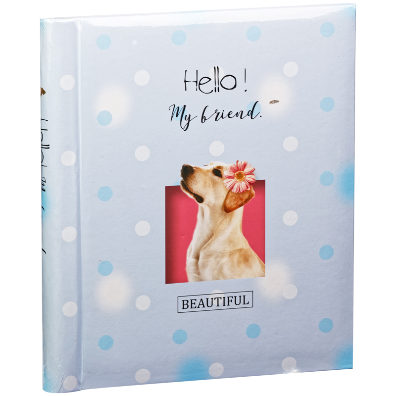 Фотоальбом магнитный 10 листов 23*28см, внутренняя спираль, ArtSpace "Hello, puppy"