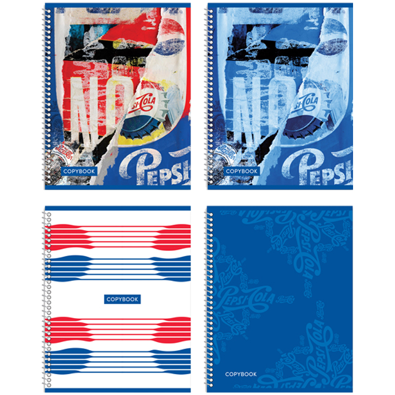 Тетрадь 48л., А5, клетка на гребне BG "Pepsi"