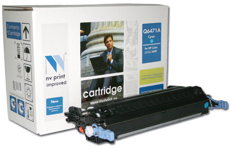 Картридж совм. NV Print Q6471A голубой для HP Color LJ 3600 (4000стр)