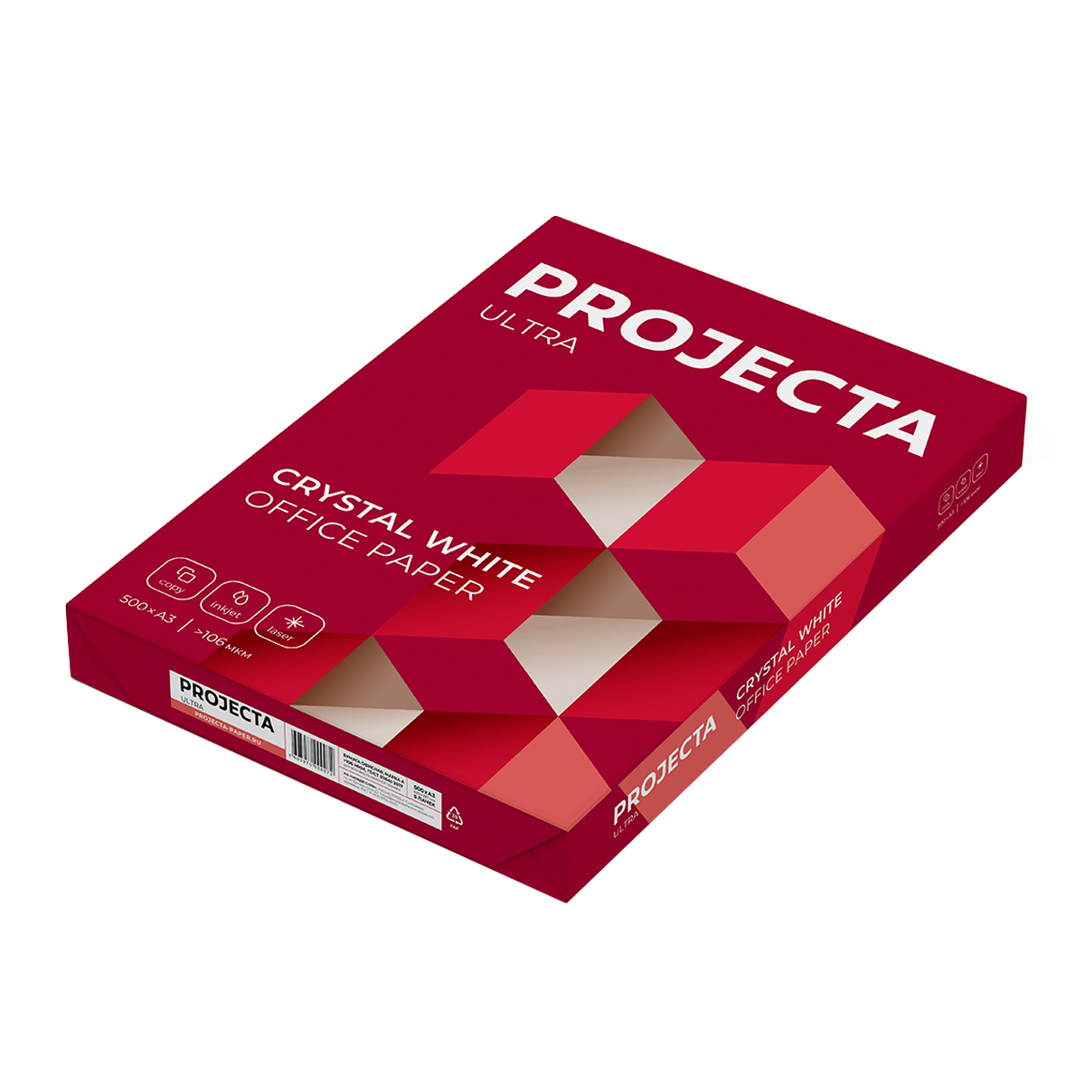 УЦЕНКА - Бумага PROJECTA "Ultra" А3, Марка А, 500л. (осн 347119)