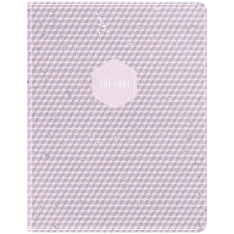 Дневник 1-11 кл. 48л. (твердый) ArtSpace "Pink. Silver", иск. кожа, ляссе, тиснение