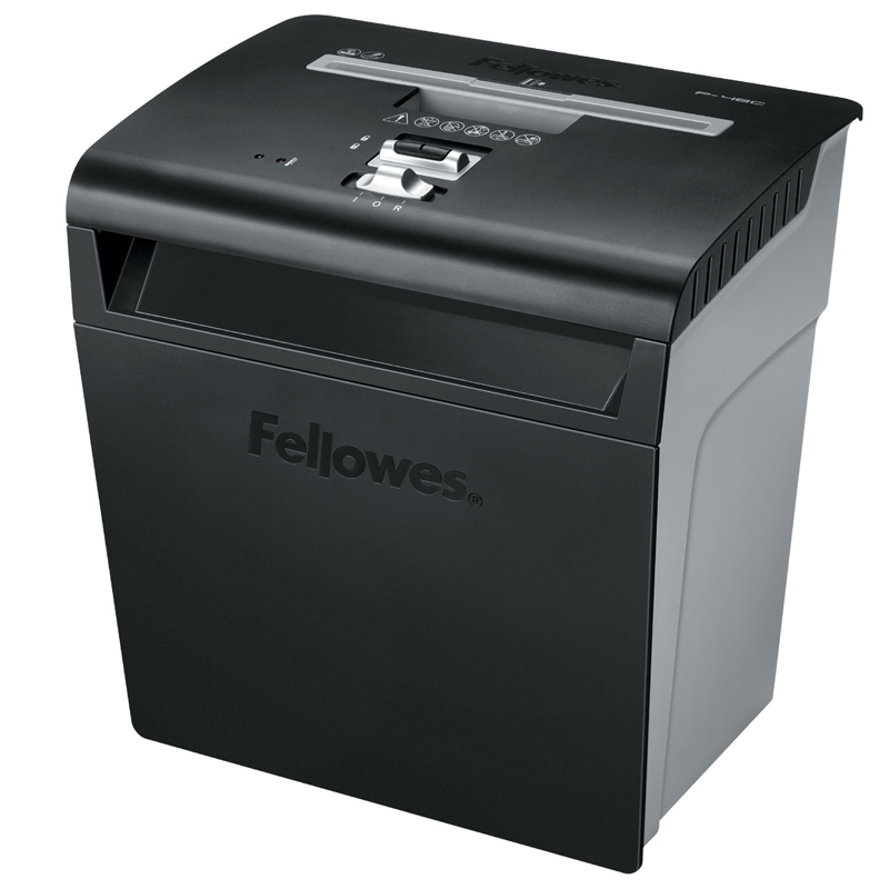 Уничтожитель документов Fellowes P-48C, 3 ур. секр. 3,9х50мм, 8 лист, 18л, скрепки, скобы, карты