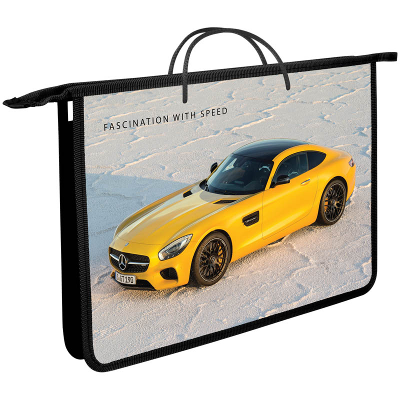 Папка с ручками А4 "Авто. SUPERCAR", печать на пластике