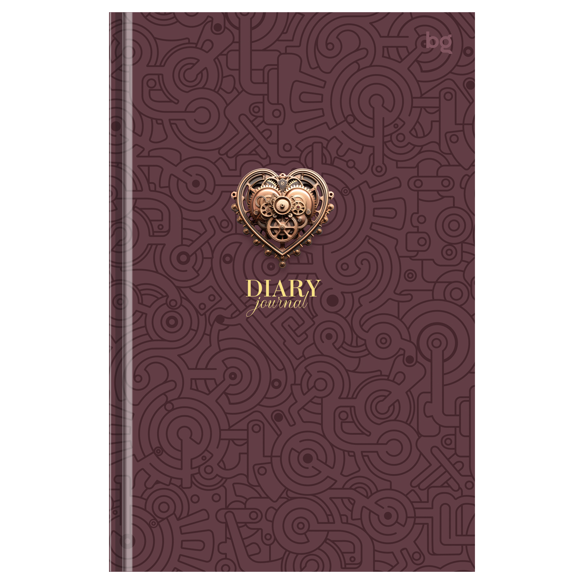 Ежедневник недатированный А5, 136л., 7БЦ BG "Steampunk. Heart", матовая ламинация, выб. лак