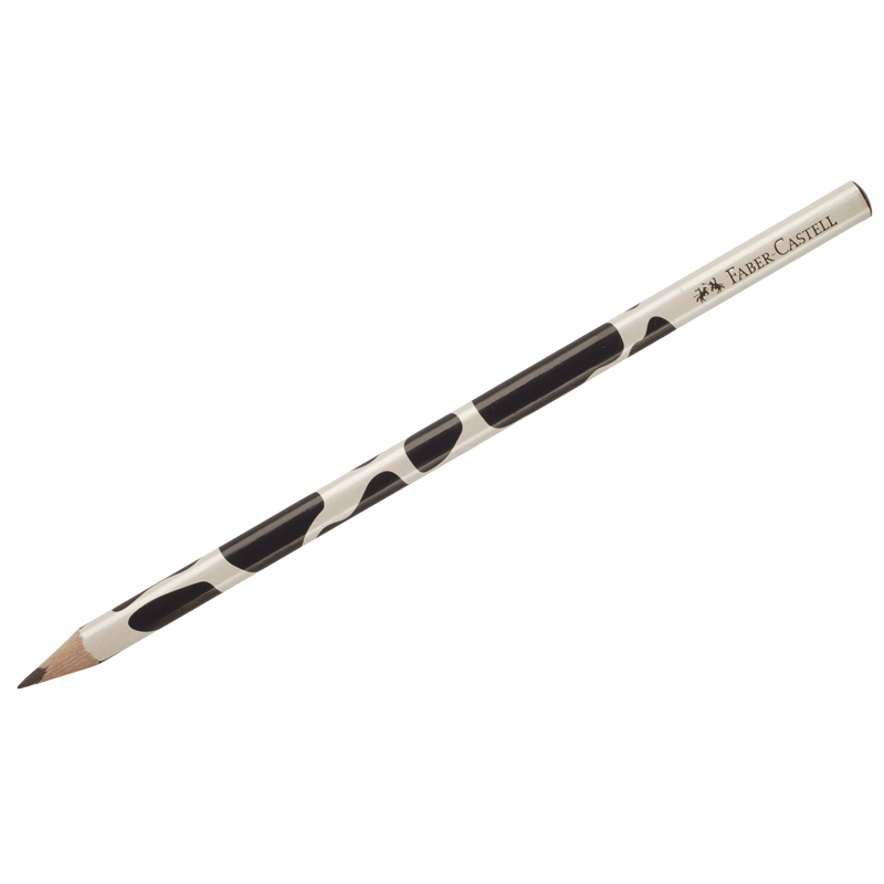 Карандаш ч/г Faber-Castell "Triangular. Коровка" B, трехгран., заточен.